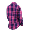 NexGen MNG21610 Women's Pink, Blue and Maroon Long Sleeve Cotton Flannel Shirt