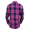 NexGen MNG21610 Women's Pink, Blue and Maroon Long Sleeve Cotton Flannel Shirt