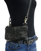 Milwaukee Leather MP8852 Women's Black Leather Multi Pocket Belt Bag