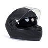 Milwaukee Helmets MPH9814DOT 'Breeze' Flat Black Modular Helmet for Men and Women Biker w/ MP7922FMSET Heated Balaclava Bundle