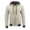 Milwaukee Leather MPM1788 Men's Silver CE Approved Armored Riding Hoodie with Aramid by DuPont Fibers