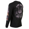 Milwaukee Leather MPMH117001 Men's 'Lone Wolf No Club' Biker Long Sleeve T-Shirt - Large