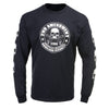 Milwaukee Leather MPMH117003 Men's '2nd Amendment America's Original Homeland Security' Long Sleeve Black T-Shirt - X-Large