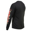 Milwaukee Leather MPMH117005 Men’s ‘Electric Skull’ Long Sleeve Black T-Shirt - 2X-Large