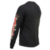 Milwaukee Leather MPMH117005 Men’s ‘Electric Skull’ Long Sleeve Black T-Shirt - 3X-Large