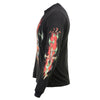Milwaukee Leather MPMH117005 Men’s ‘Electric Skull’ Long Sleeve Black T-Shirt - Large