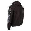 Milwaukee Leather MPMH118002 Men’s ‘Shredder Skull’ Black Hoodie with Zipper Closure - 2X-Large