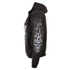 Milwaukee Leather MPMH118002 Men’s ‘Shredder Skull’ Black Hoodie with Zipper Closure - X-Large