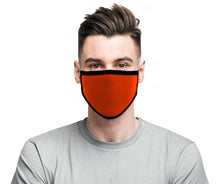 Milwaukee Leather MP7924FM 'Black and Orange' 100 % Cotton Protective Face Mask with Optional Filter Pocket