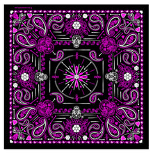 Hot Leathers BAB1071 Ladies Pink Paisley Skulls Bandana