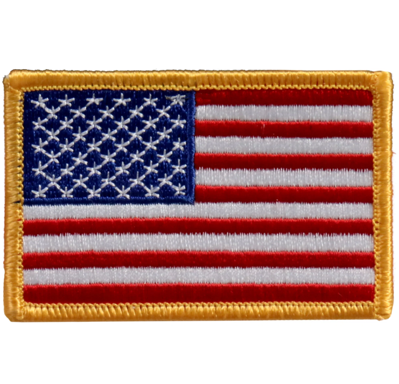 PATCH AMERICAN FLAG 5"-PPA1222 : 5W 3H - HighwayLeather