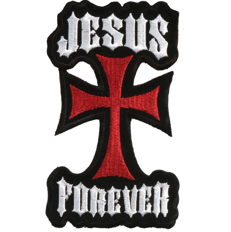 PATCH JESUS FOREVER 3"-PPA1703 : 3W 5H - HighwayLeather