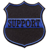 Hot Leathers PPA9870 Support Blue 3"x3" Patch