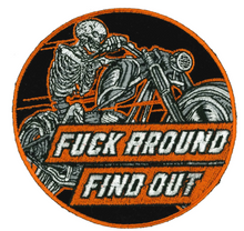 PATCH FUCK AROUND SKEL RIDER 4-PPQ1743 : 4"X4" - HighwayLeather