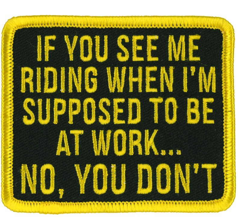 PATCH SEE ME RIDING-PPW1001 : 3"X3" - HighwayLeather