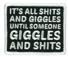 PATCH SHITS GIGGLES-PPW1002 : 3"X3" - HighwayLeather