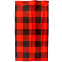 Hot Leathers HWN2022 Red & Black Plaid Neck Gaiter