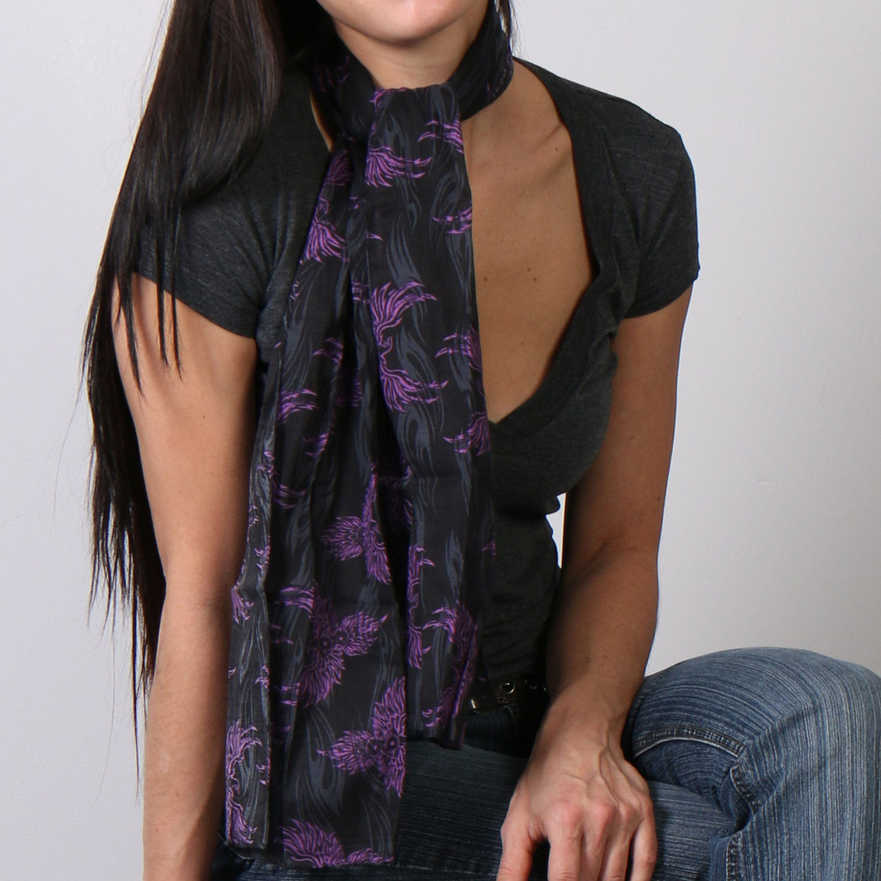 Hot Leathers SCF1001 Purple Phoenix Scarve