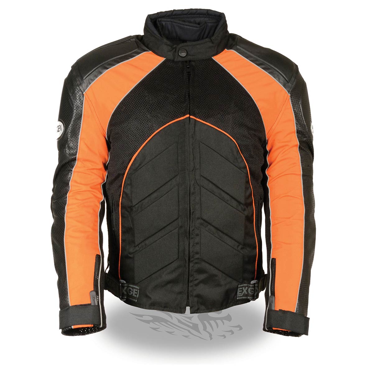 Leather textile hybrid motorcycle jacket best sale