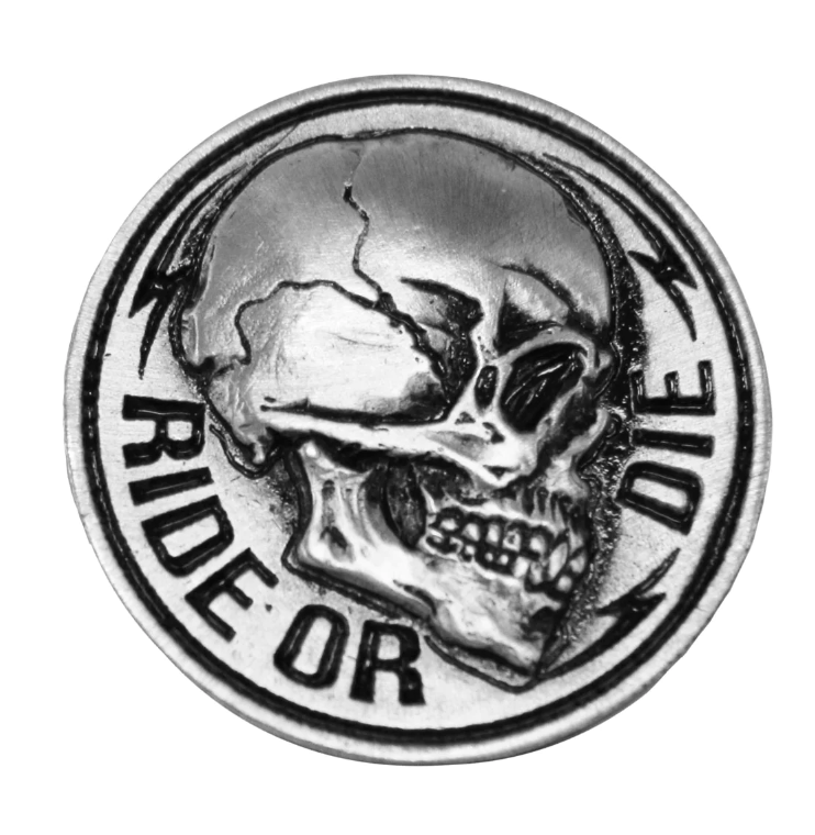 PIN SIDE SKULL-PNA1243 - HighwayLeather