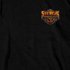 2022 Sturgis Motorcycle Rally SPB1005 Crazy Buffalo Men's Black T Shirt