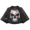 Hot Leathers VSM2001 Men's Black â€˜Jumbo Skullâ€™ Conceal and Carry Leather Vest