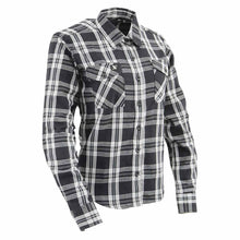 NexGen MNG21600 Women's Casual Black and White Long Sleeve Cotton Flannel Shirt