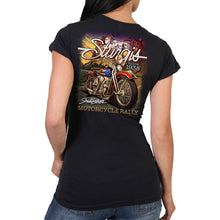 Hot Leathers SPL1852 Women's Black 2023 Sturgis Rally Rushmore T-Shirt