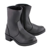 Milwaukee Leather MBL9480 Women's Black 'Super Clean' Motorcycle Riding Boots with Side Zipper Entry