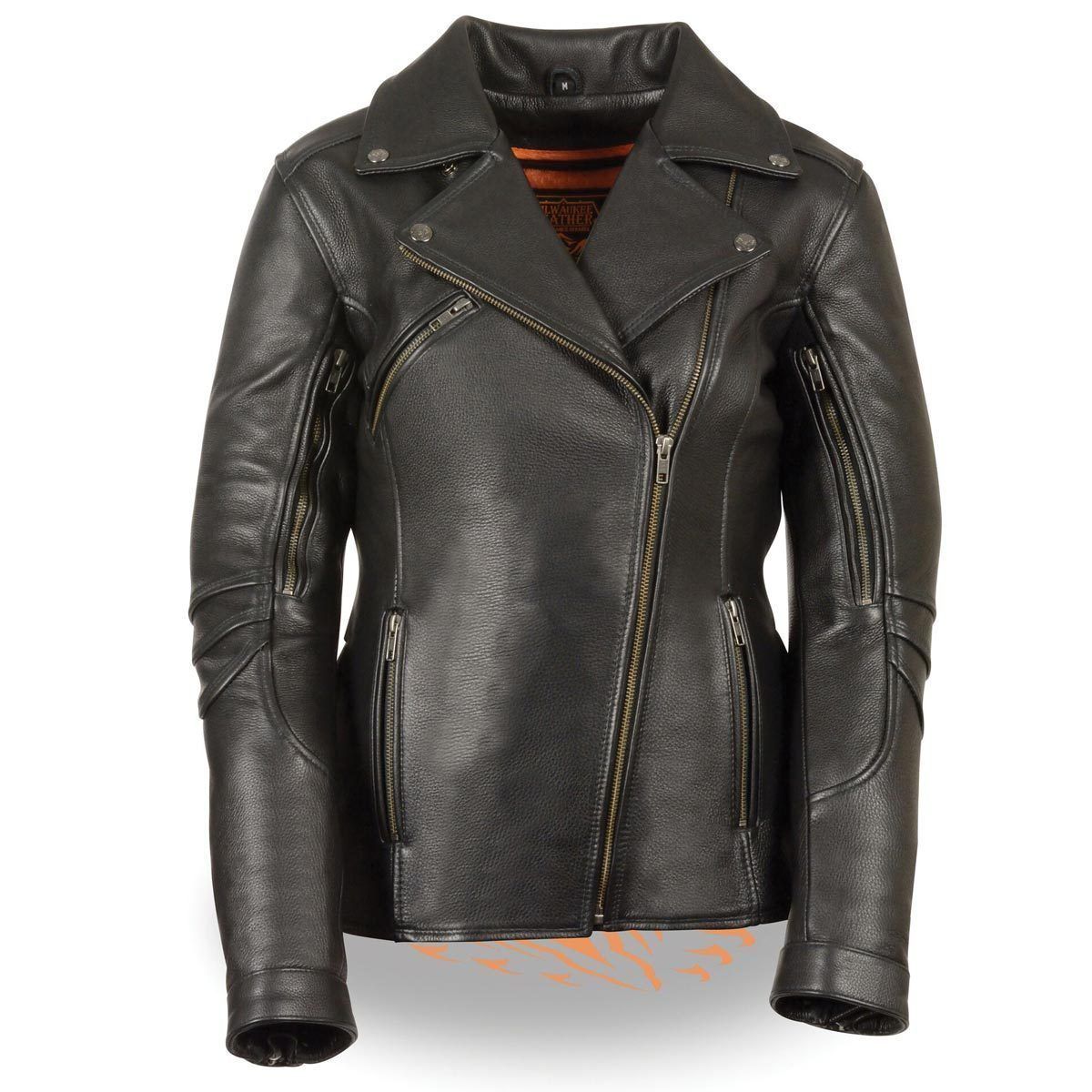 Milwaukee Leather motorcycle riding jacket with top zipout liner