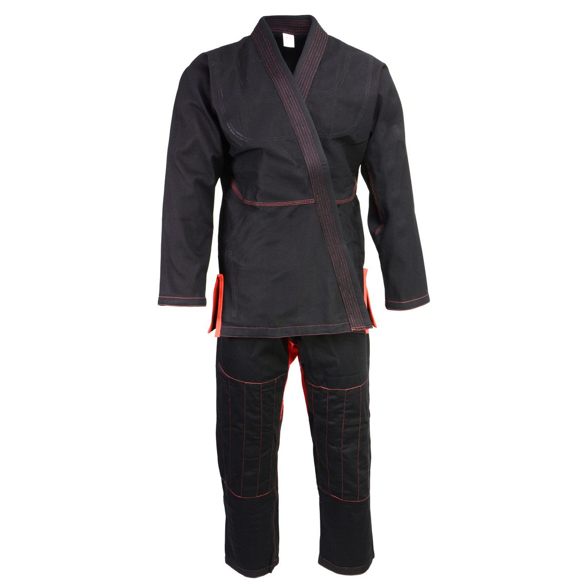 X-Fitness XFM6001 Ultra Light Preshrunk BJJ Jiu Jitsu Gi (See Special Sizing Guide)-BLACK