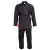 X-Fitness XFM6001 Ultra Light Preshrunk BJJ Jiu Jitsu Gi (See Special Sizing Guide)-BLACK