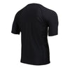 X-Fitness XFM7001 Men's Black Short Sleeve Compression Rash Guard Athletic Shirt- MMA, BJJ, Wrestling, Cross Training