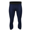 X-Fitness XFM7003 Men's Blue 3/4 Length Compression Base Layer Workout Pants Jiu Jitsu Spats Tights