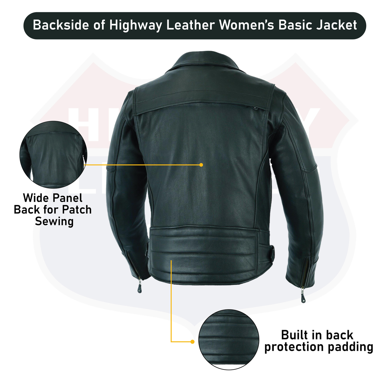 HL10286NKD Highend Men's Pistol Pete Leather Jacket | HighwayLeather