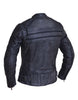 Ladies Tombsotne Gray Striped Motorcycle Jacket - HighwayLeather