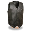 Men's Classic Snap Front Biker Vest - HighwayLeather