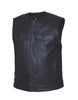 Men's Premium SOA Style Collarless Leather Club Vest