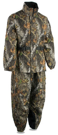 Men's Mossy Oak® Camouflage Rain Suit Water Proof w/ Reflective Piping - HighwayLeather