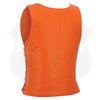 WOMEN ORANGE BULLET PROOF LEATHER VEST - HighwayLeather