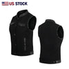 Womens Black Denim Motorcycle Vest - HighwayLeather