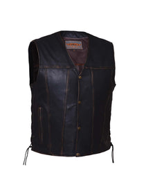 Men's Colorado Brown Ultra Motorcycle Vest